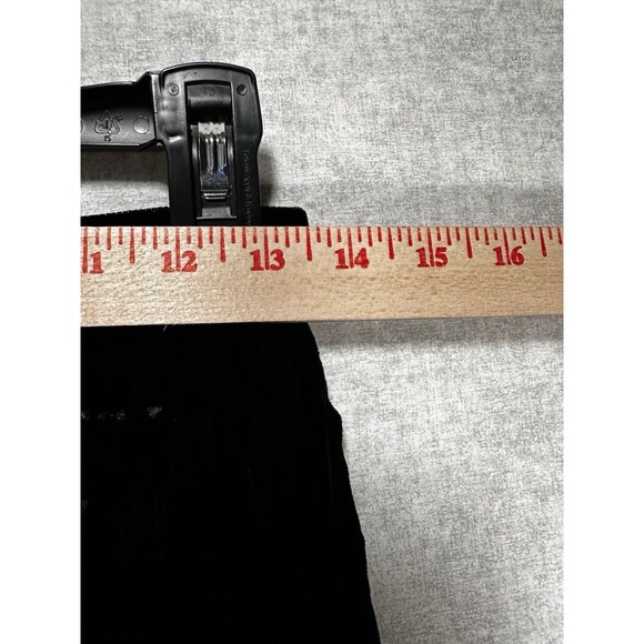 Vintage Nipon Coature 2 Piece Midi Skirt Suit Black Velour 4 Button Blazer - Picture 11 of 15